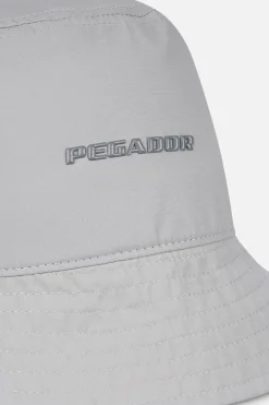 Pegador Caps & Hats|Logo Nylon Bucket Hat Cool Grey
