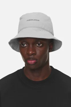 Pegador Caps & Hats|Logo Nylon Bucket Hat Cool Grey