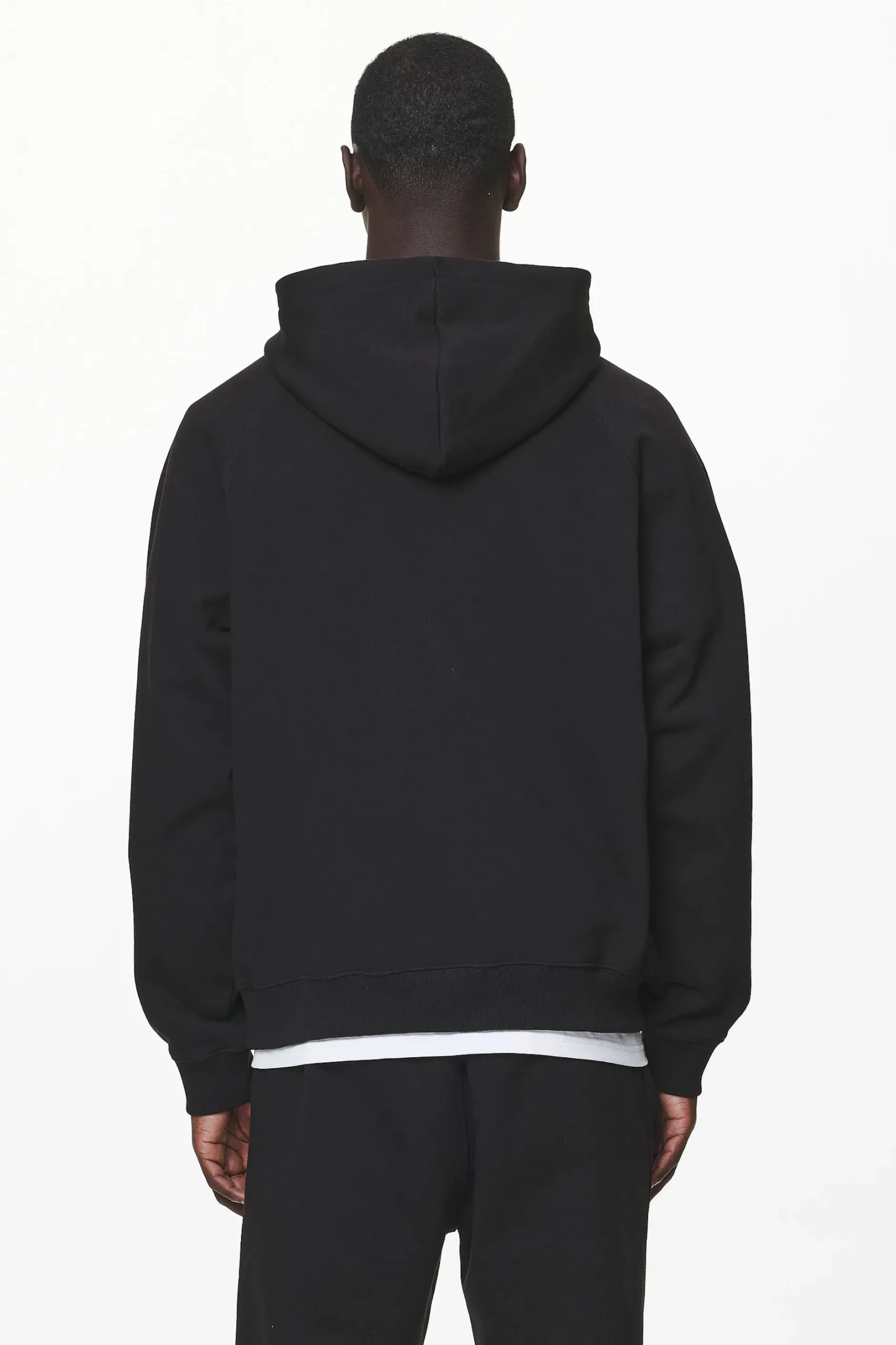 Pegador Hoodies|Logo Oversized Halfzip Hoodie Gum Black