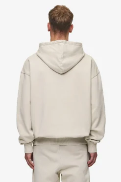 Pegador Hoodies|Zip Hoodies|Logo Oversized Halfzip Hoodie Washed Light Beige