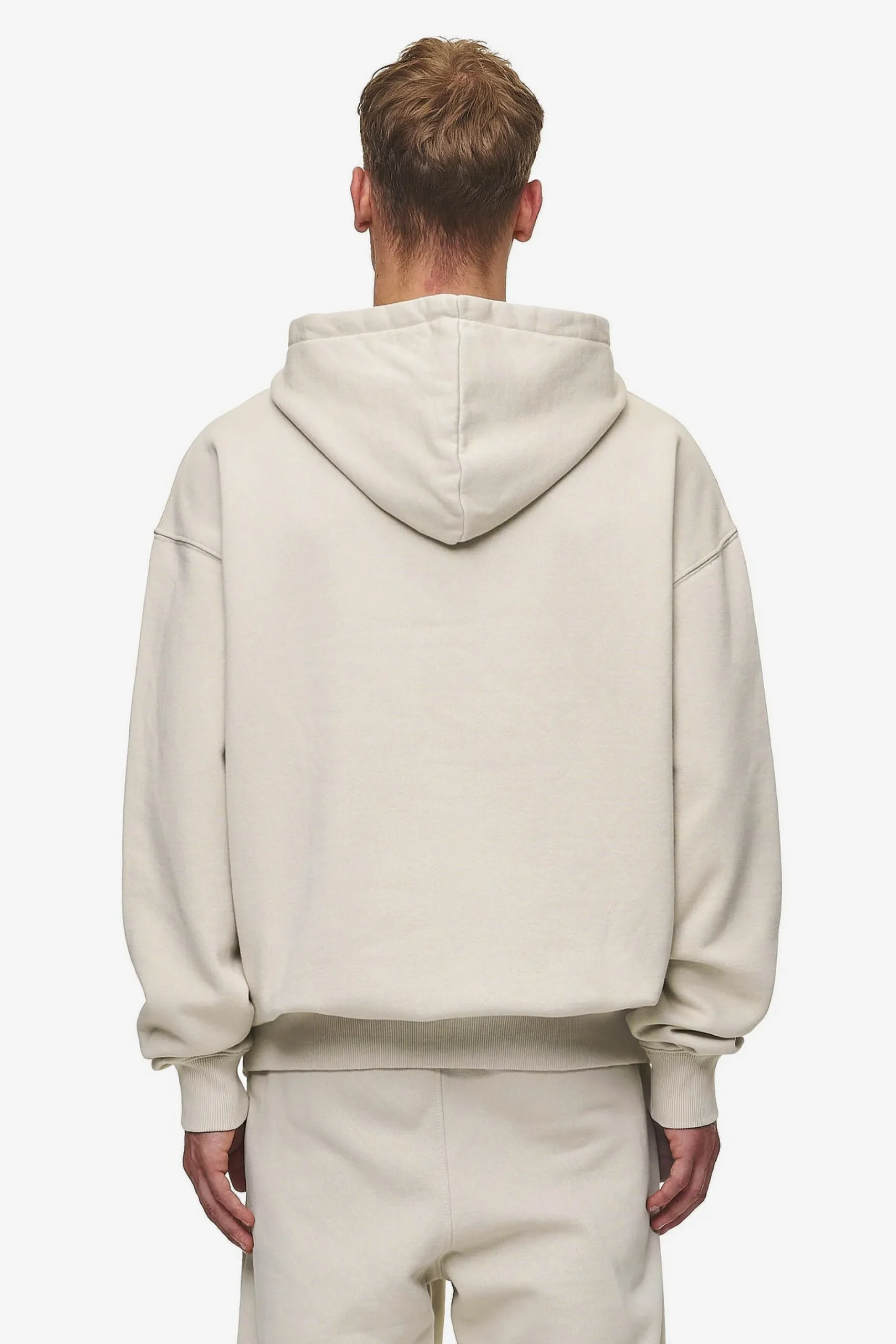 Pegador Hoodies|Zip Hoodies|Logo Oversized Halfzip Hoodie Washed Light Beige