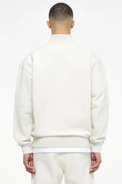 Pegador Sweaters|Logo Oversized Halfzip Sweater Vintage Washed Angels Cream Gum