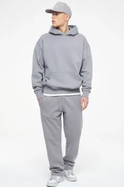 Pegador Hoodies|Logo Oversized Hoodie Gum Vintage washed dusk grey