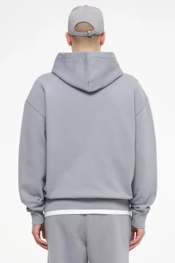 Pegador Hoodies|Logo Oversized Hoodie Gum Vintage washed dusk grey