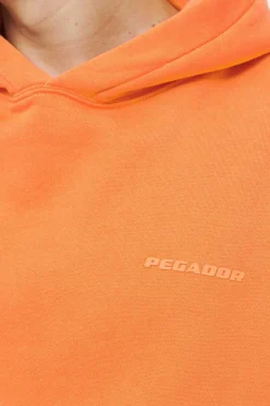 Pegador Hoodies|Logo Oversized Hoodie Gum Vintage washed sunrise orange