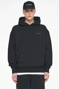 Pegador Hoodies|Logo Oversized Hoodie Gum Vintage washed black ink