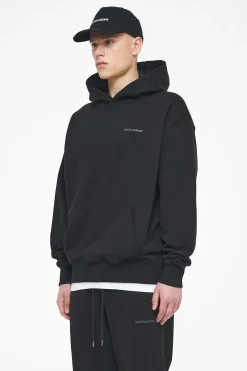 Pegador Hoodies|Logo Oversized Hoodie Gum Vintage washed black ink