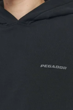 Pegador Hoodies|Logo Oversized Hoodie Gum Vintage washed black ink