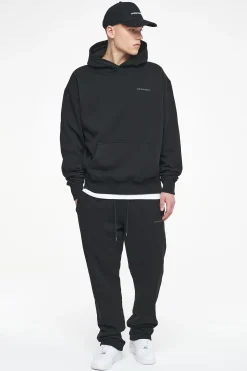 Pegador Hoodies|Logo Oversized Hoodie Gum Vintage washed black ink