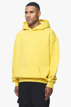 Pegador Hoodies|Logo Oversized Hoodie Gum Vintage washed solar yellow