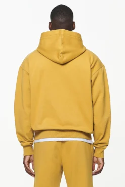 Pegador Hoodies|Logo Oversized Hoodie Vintage washed mustard