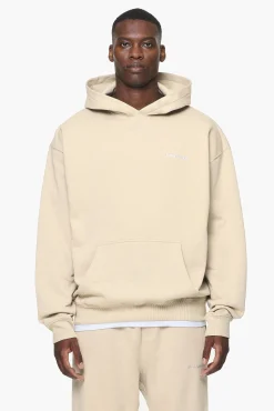 Pegador Hoodies|Logo Oversized Hoodie Vintage washed kingdom beige