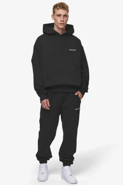 Pegador Hoodies|Logo Oversized Hoodie Washed Black