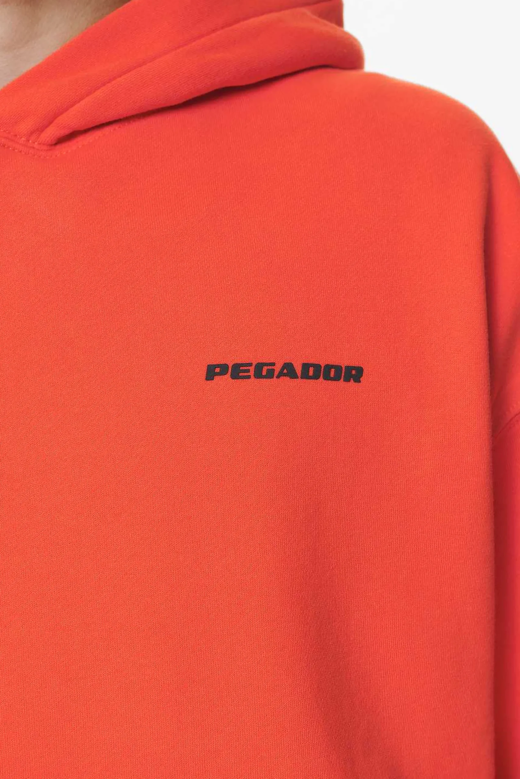Pegador Hoodies|Logo Oversized Hoodie Gum Washed signal red