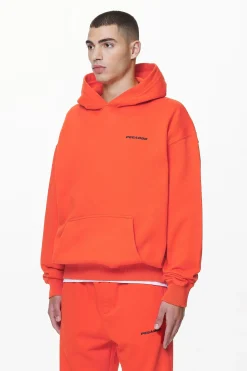 Pegador Hoodies|Logo Oversized Hoodie Gum Washed signal red