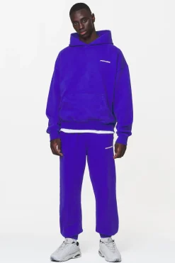 Pegador Hoodies|Logo Oversized Hoodie Gum Washed endless blue