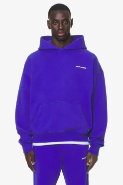 Pegador Hoodies|Logo Oversized Hoodie Gum Washed endless blue
