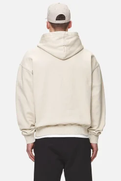 Pegador Hoodies|Logo Oversized Hoodie Black Gum Washed desert sand