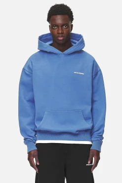 Pegador Hoodies|Logo Oversized Hoodie White Gum Washed retro blue