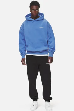 Pegador Hoodies|Logo Oversized Hoodie White Gum Washed retro blue