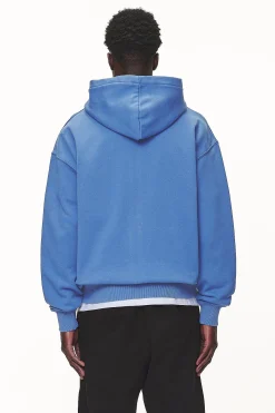 Pegador Hoodies|Logo Oversized Hoodie White Gum Washed retro blue
