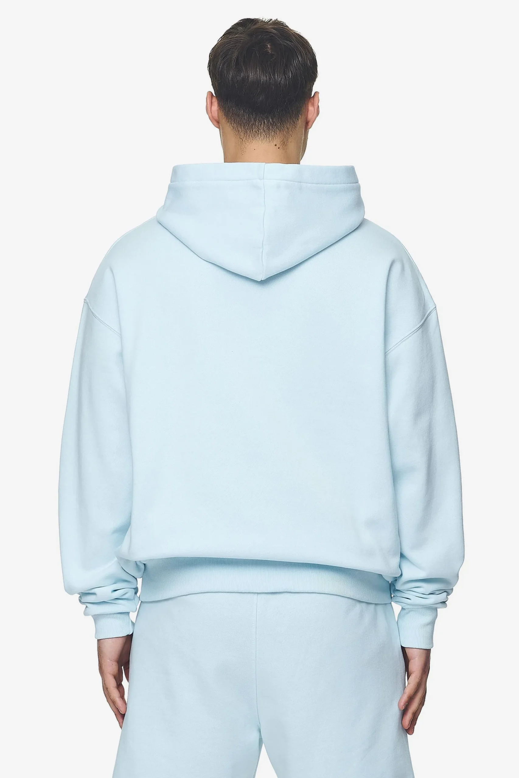 Pegador Hoodies|Logo Oversized Hoodie White Gum Washed baby blue