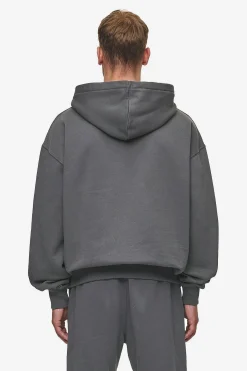Pegador Hoodies|Logo Oversized Hoodie Washed Anthracite