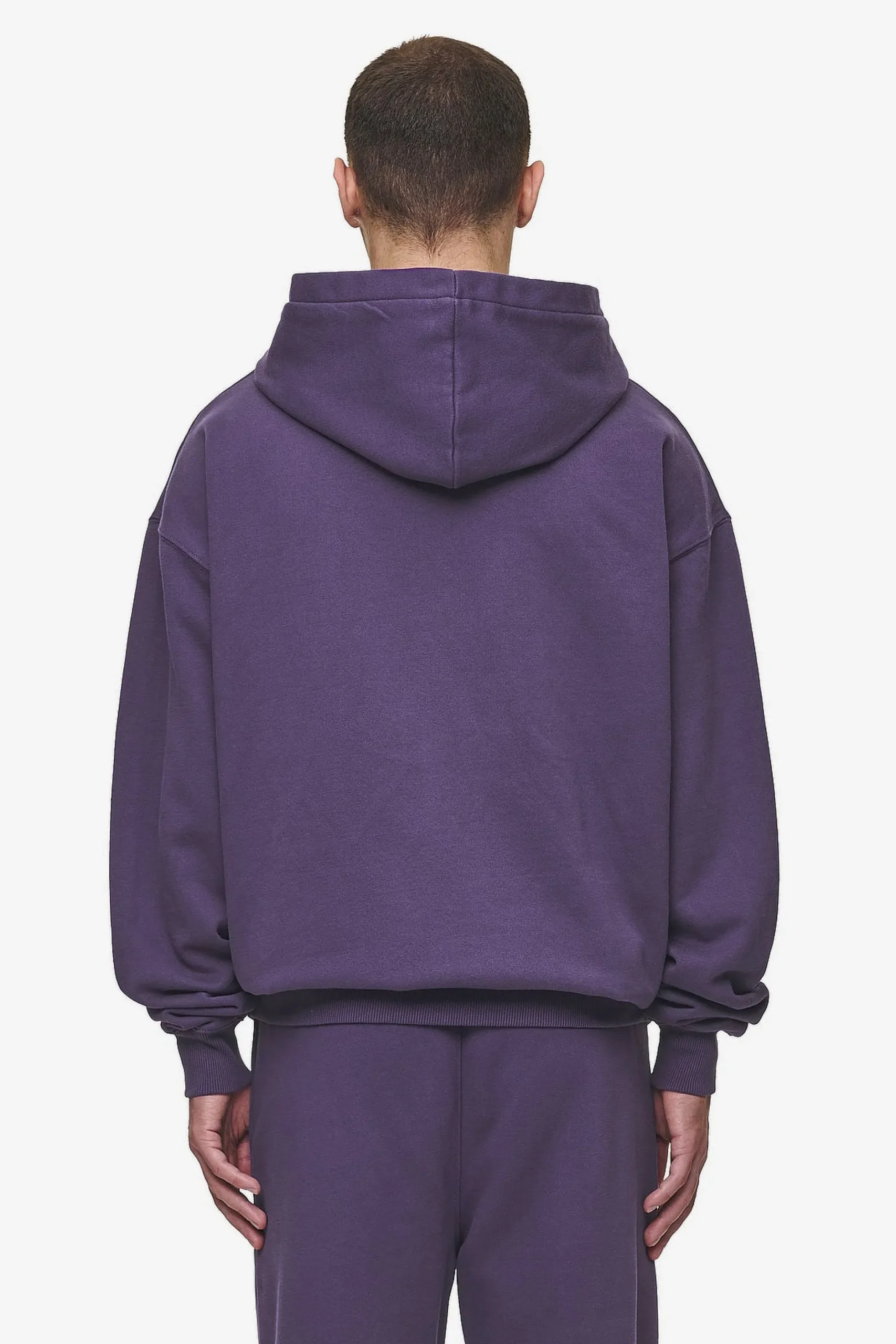 Pegador Hoodies|Logo Oversized Hoodie Washed Deep Purple