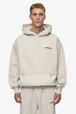 Pegador Hoodies|Logo Oversized Hoodie Washed Light Beige