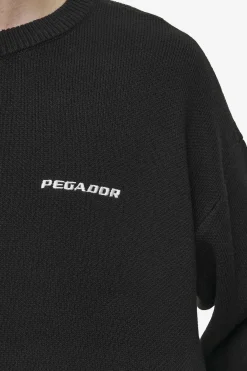 Pegador Sweaters|Knitwear|Logo Oversized Knit Sweater Black