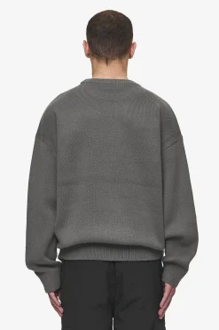 Pegador Sweaters|Knitwear|Logo Oversized Knit Sweater Anthracite