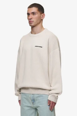 Pegador Sweaters|Knitwear|Logo Oversized Knit Sweater Light Beige