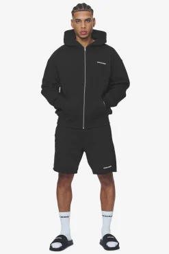 Pegador Hoodies|Zip Hoodies|Logo Oversized Sweat Jacket White Gum Washed black