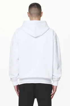 Pegador Hoodies|Zip Hoodies|Logo Oversized Sweat Jacket White
