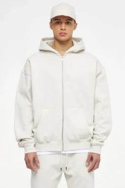 Pegador Hoodies|Zip Hoodies|Logo Oversized Sweat Jacket Gum Vintage washed angels cream
