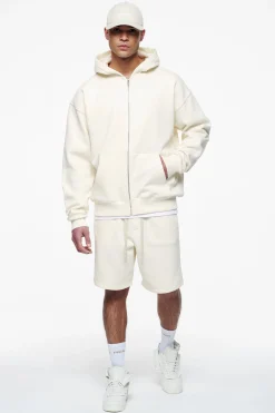 Pegador Hoodies|Zip Hoodies|Logo Oversized Sweat Jacket Gum Vintage washed unbleached