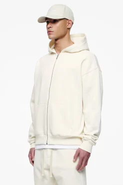 Pegador Hoodies|Zip Hoodies|Logo Oversized Sweat Jacket Gum Vintage washed unbleached