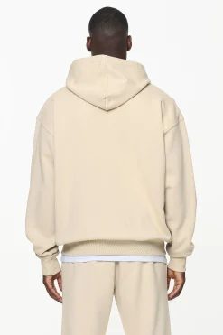 Pegador Hoodies|Zip Hoodies|Logo Oversized Sweat Jacket Vintage washed kingdom beige
