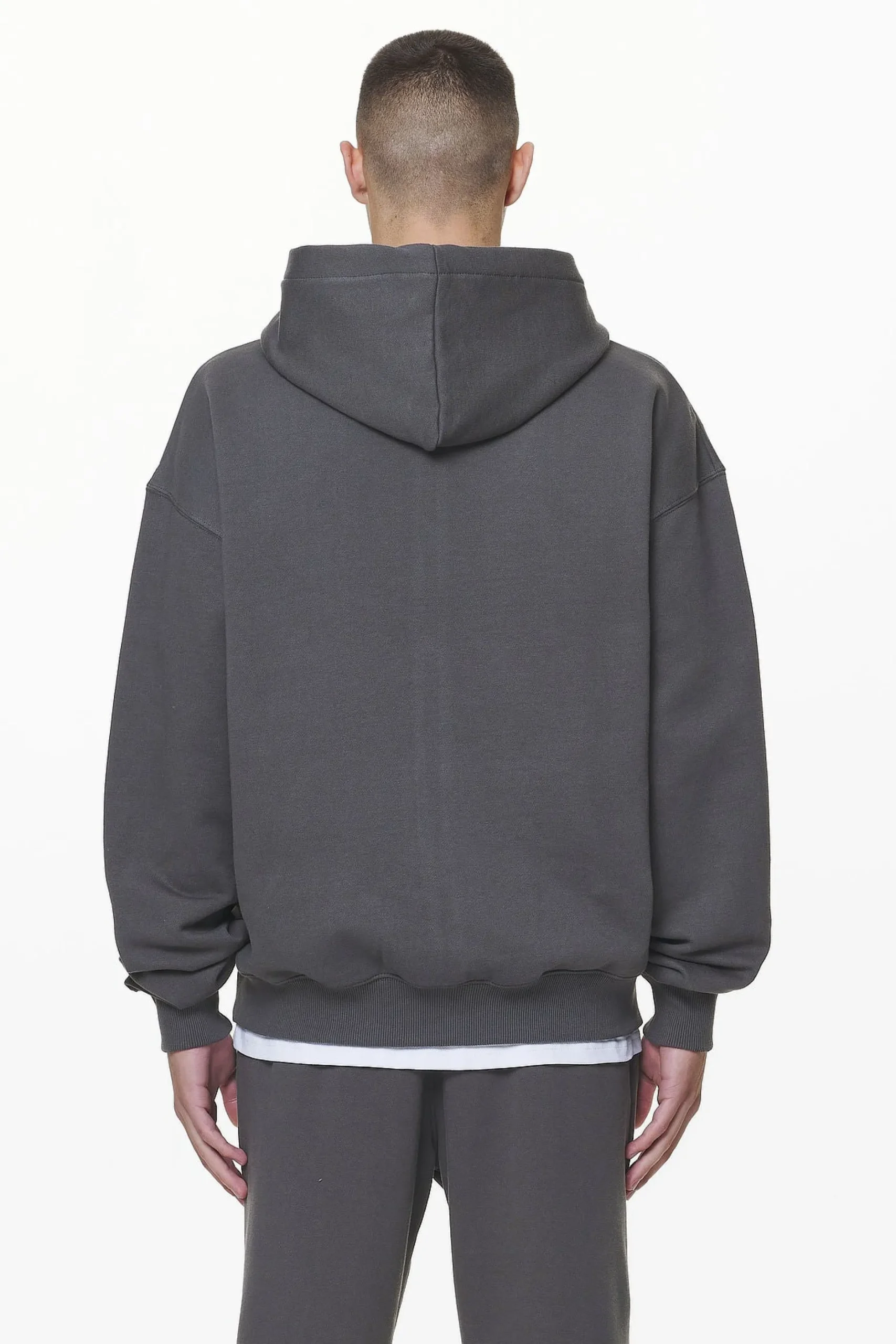 Pegador Zip Hoodies|Hoodies|Logo Oversized Sweat Jacket Gum Washed volcano grey