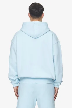 Pegador Hoodies|Zip Hoodies|Logo Oversized Sweat Jacket White Gum Washed baby blue