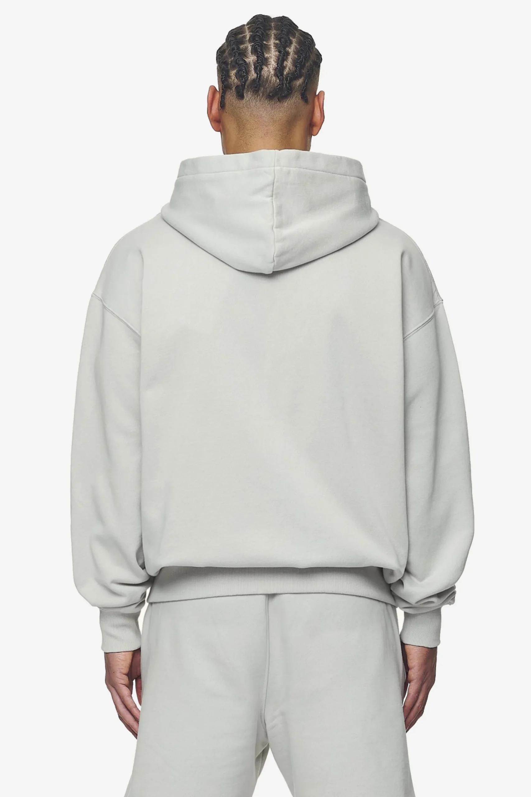 Pegador Hoodies|Zip Hoodies|Logo Oversized Sweat Jacket White Gum Washed pearl grey