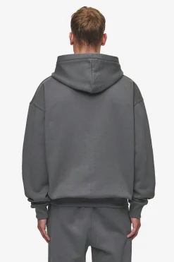 Pegador Hoodies|Zip Hoodies|Logo Oversized Sweat Jacket Washed Anthracite
