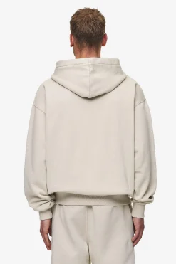 Pegador Hoodies|Zip Hoodies|Logo Oversized Sweat Jacket Washed Light Beige