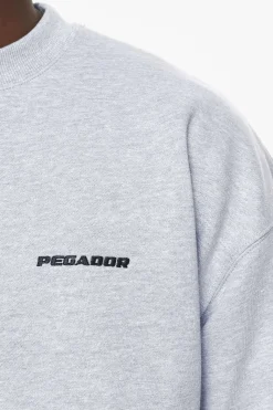 Pegador Sweaters|Logo Oversized Sweater Grey melange
