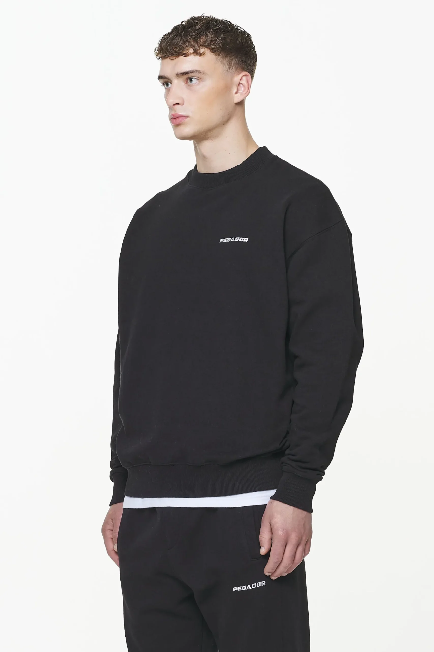 Pegador Sweaters|Logo Oversized Sweater Vintage washed onyx black