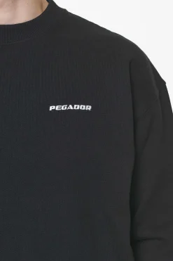 Pegador Sweaters|Logo Oversized Sweater Vintage washed onyx black