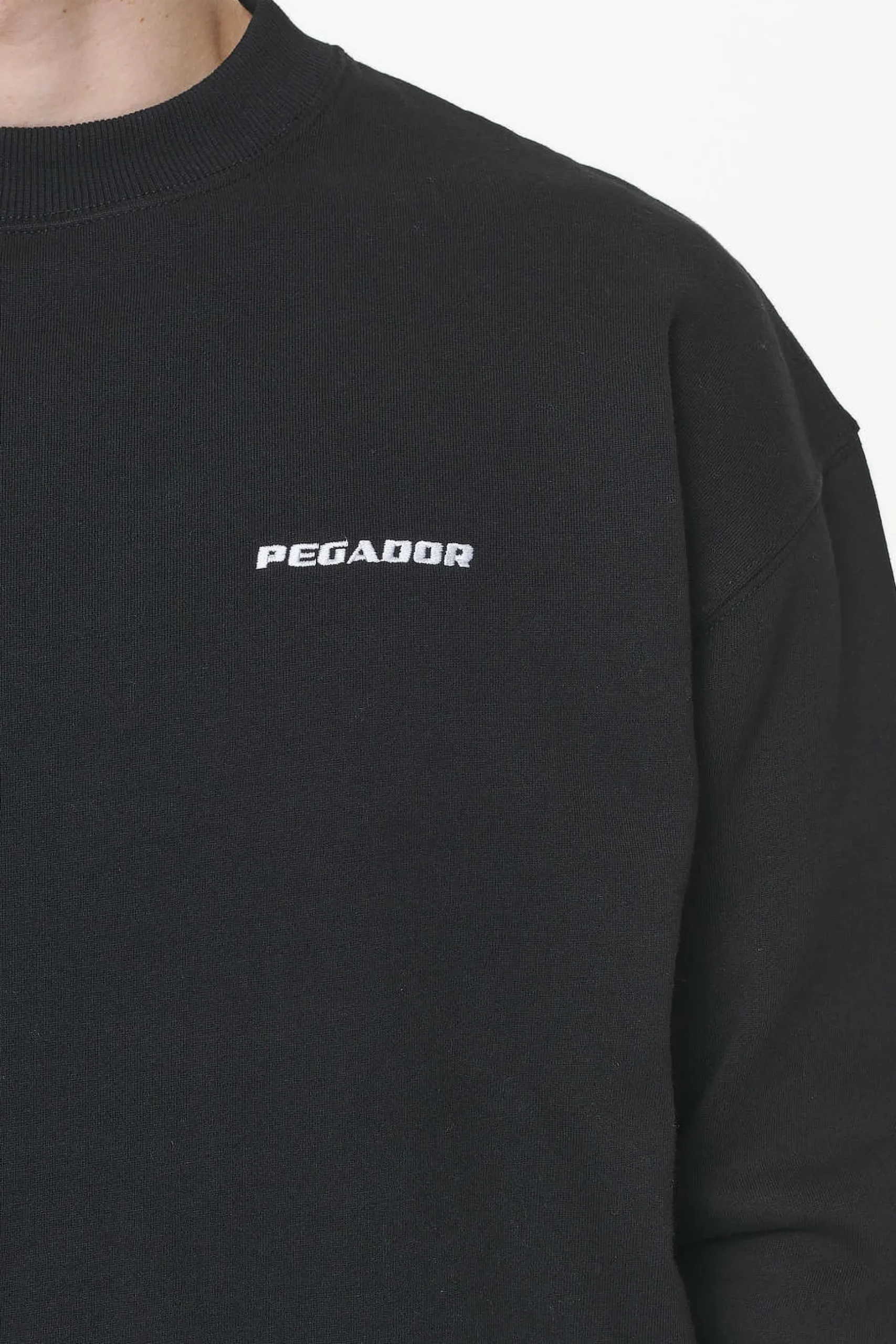 Pegador Sweaters|Logo Oversized Sweater Vintage washed onyx black