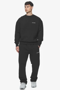 Pegador Sweaters|Logo Oversized Sweater White Gum Washed black