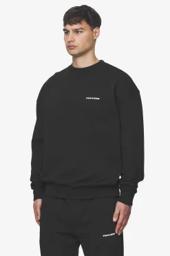 Pegador Sweaters|Logo Oversized Sweater White Gum Washed black