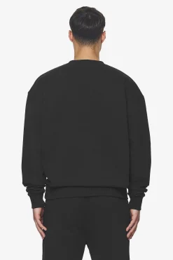 Pegador Sweaters|Logo Oversized Sweater White Gum Washed black